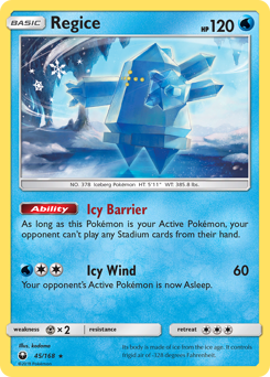Regice #45 Regice - Celestial Storm - #45 - Pokemon TCG card