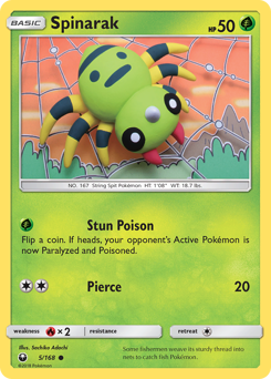 Spinarak - Celestial Storm - #5 - Pokemon TCG card