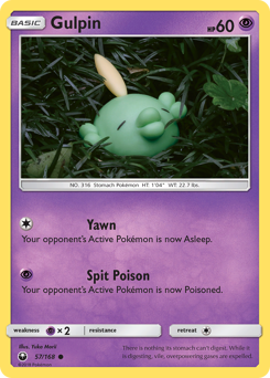 Gulpin #57 Gulpin - Celestial Storm - #57 - Pokemon TCG card