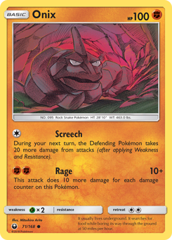 Onix - Celestial Storm - #71 - Pokemon TCG card
