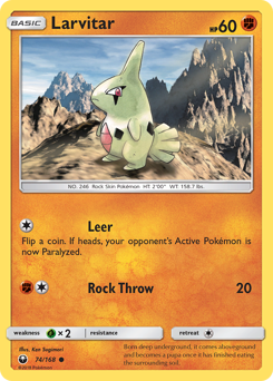 Larvitar #74 Larvitar - Celestial Storm - #74 - Pokemon TCG card