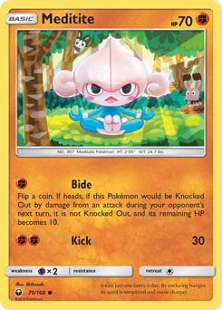Meditite - Celestial Storm - #76 - Pokemon TCG card