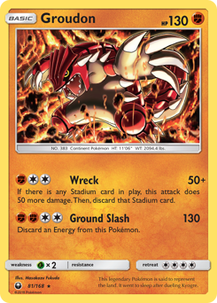 Groudon #81 Groudon - Celestial Storm - #81 - Pokemon TCG card
