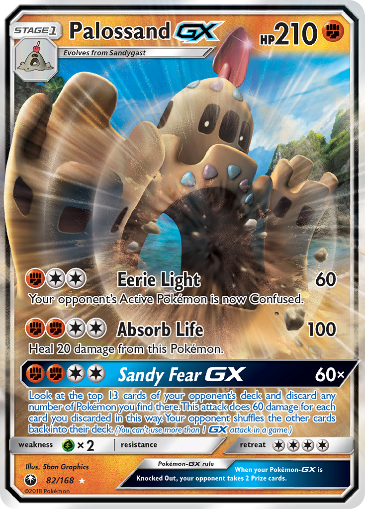 Palossand-GX - Celestial Storm - #82 - Pokemon TCG card