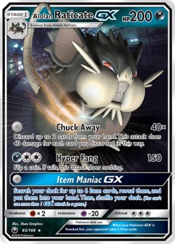 Alolan Raticate-GX #85 Alolan Raticate-GX - Celestial Storm - #85 - Pokemon TCG card