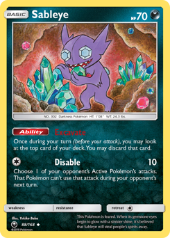 Sableye #88 Sableye - Celestial Storm - #88 - Pokemon TCG card