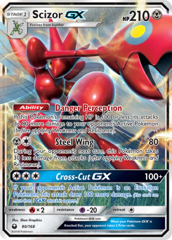 Scizor-GX - Celestial Storm - #90 - Pokemon TCG card