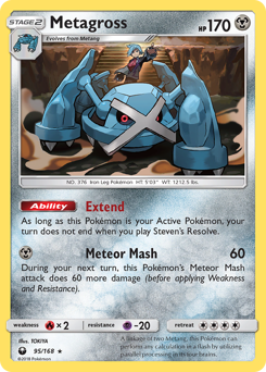 Metagross #95 Metagross - Celestial Storm - #95 - Pokemon TCG card