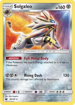 Solgaleo #99 Solgaleo - Celestial Storm - #99 - Pokemon TCG card