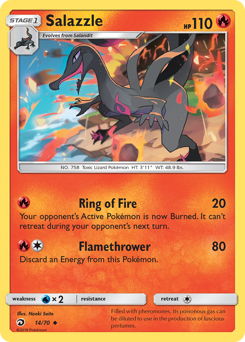 Salazzle #14 Salazzle - Dragon Majesty - #14 - Pokemon TCG card