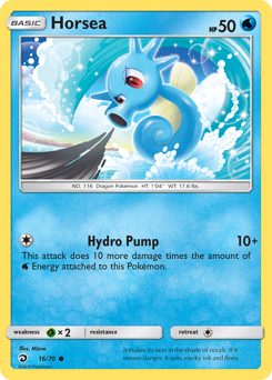 Horsea - Dragon Majesty - #16 - Pokemon TCG card