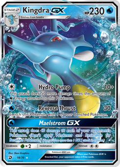 Kingdra-GX - Dragon Majesty - #18 - Pokemon TCG card