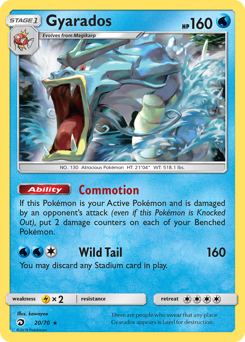 Gyarados #20 Gyarados - Dragon Majesty - #20 - Pokemon TCG card