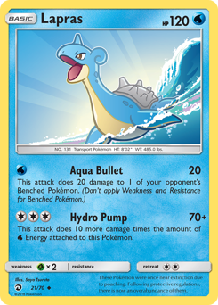 Lapras #21 Lapras - Dragon Majesty - #21 - Pokemon TCG card