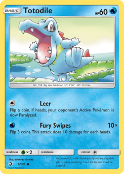Totodile - Dragon Majesty - #22 - Pokemon TCG card
