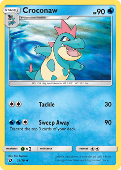 Croconaw #23 Croconaw - Dragon Majesty - #23 - Pokemon TCG card