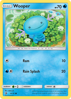Wooper #25 Wooper - Dragon Majesty - #25 - Pokemon TCG card