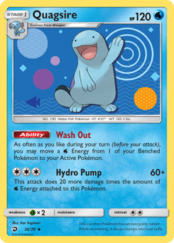 Quagsire - Dragon Majesty - #26 - Pokemon TCG card