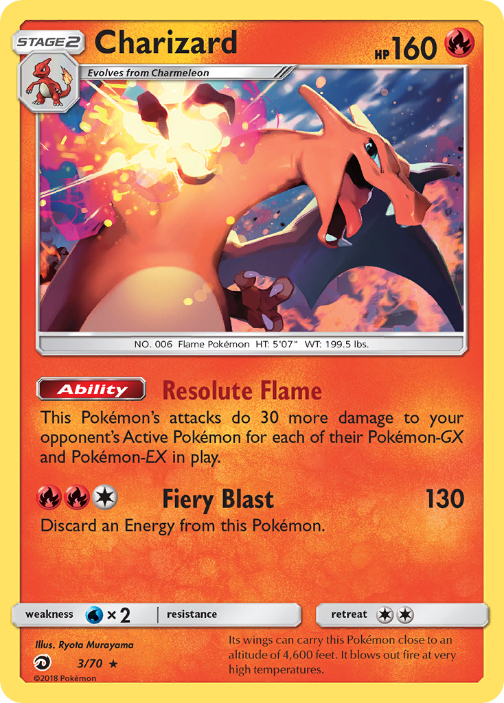 Charizard - Dragon Majesty - #3 - Pokemon TCG card