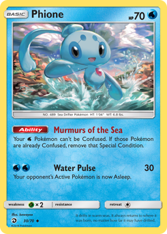 Phione #30 Phione - Dragon Majesty - #30 - Pokemon TCG card