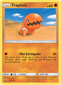 Trapinch #32 Trapinch - Dragon Majesty - #32 - Pokemon TCG card