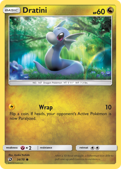 Dratini #34 Dratini - Dragon Majesty - #34 - Pokemon TCG card