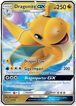 Dragonite-GX #37 Dragonite-GX - Dragon Majesty - #37 - Pokemon TCG card