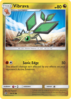 Vibrava #38 Vibrava - Dragon Majesty - #38 - Pokemon TCG card