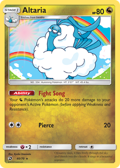 Altaria #40 Altaria - Dragon Majesty - #40 - Pokemon TCG card