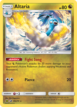 Altaria #40a Altaria - Dragon Majesty - #40a - Pokemon TCG card