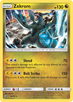 Zekrom #46 Zekrom - Dragon Majesty - #46 - Pokemon TCG card