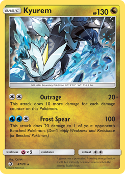 Kyurem #47 Kyurem - Dragon Majesty - #47 - Pokemon TCG card