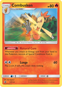 Combusken - Dragon Majesty - #5 - Pokemon TCG card