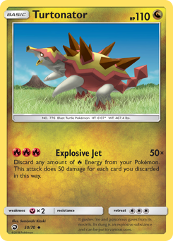 Turtonator - Dragon Majesty - #50 - Pokemon TCG card