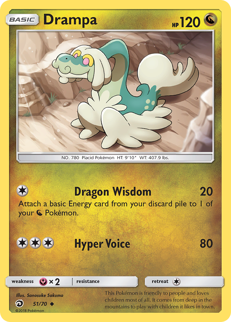 Drampa - Dragon Majesty - #51 - Pokemon TCG card