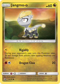 Jangmo-o - Dragon Majesty - #52 - Pokemon TCG card