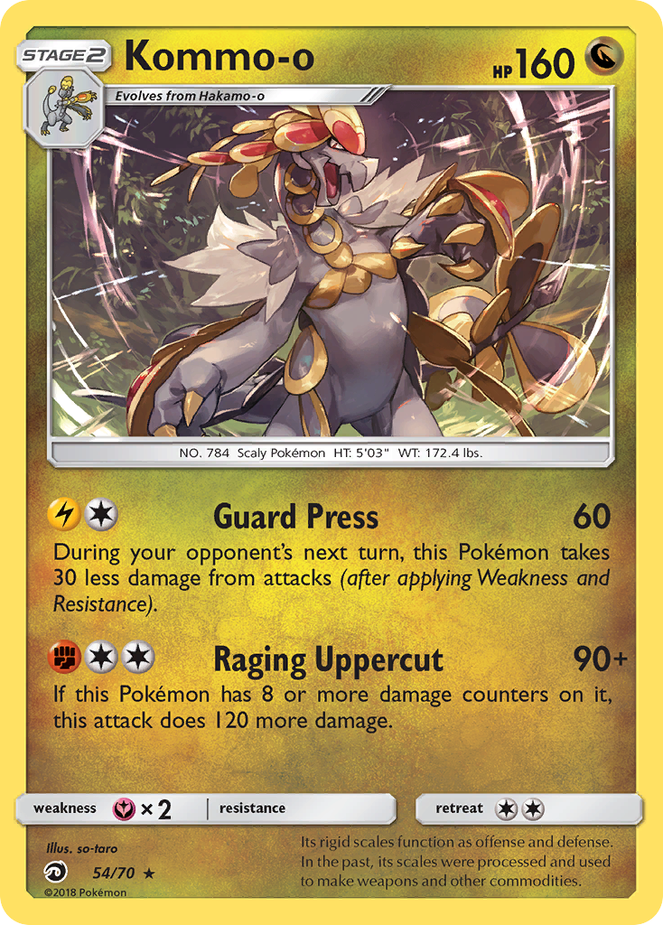 Kommo-o - Dragon Majesty - #54 - Pokemon TCG card