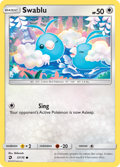Swablu #57 Swablu - Dragon Majesty - #57 - Pokemon TCG card