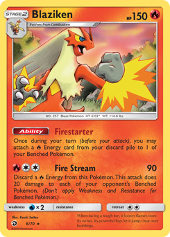 Blaziken - Dragon Majesty - #6 - Pokemon TCG card