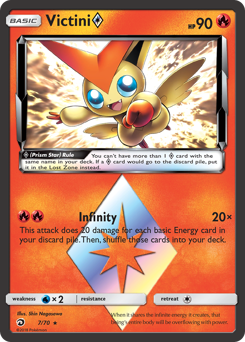 Victini ◇ - Dragon Majesty - #7 - Pokemon TCG card