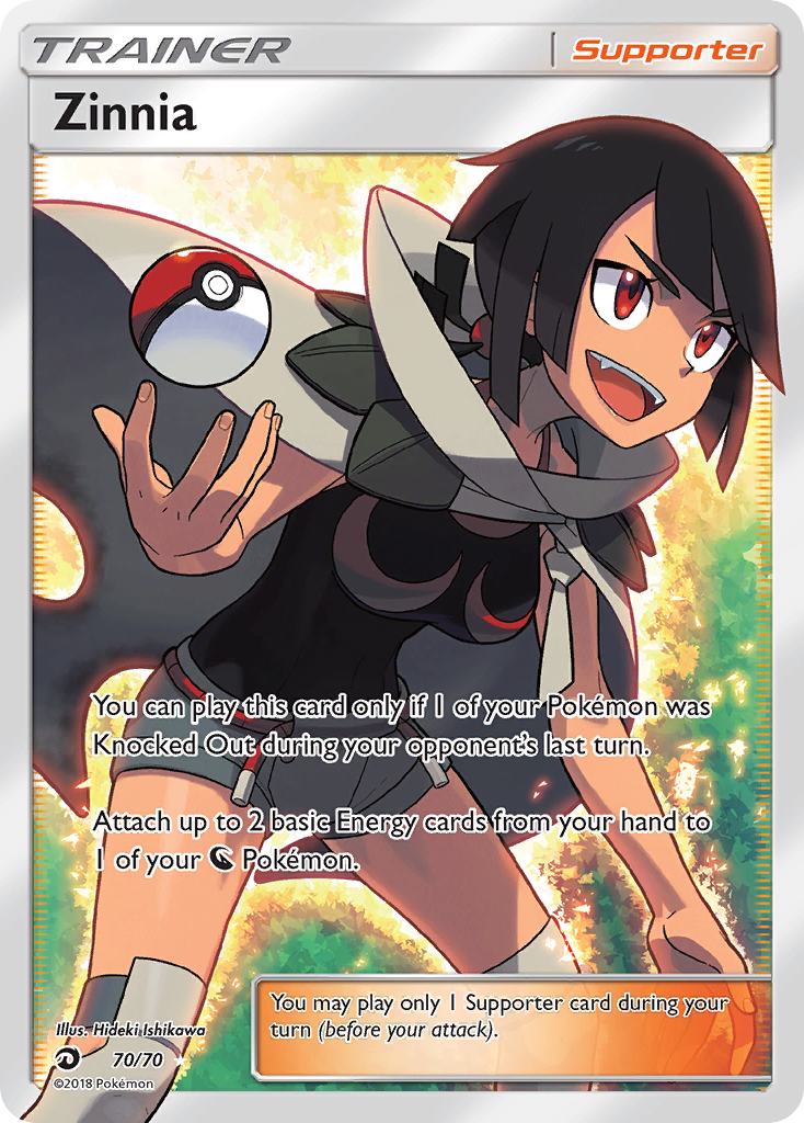 Zinnia - Dragon Majesty - #70 - Pokemon TCG card