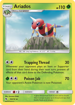 Ariados - Lost Thunder - #10 - Pokemon TCG card