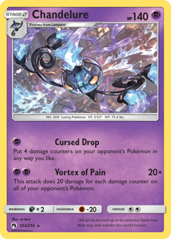 Chandelure - Lost Thunder - #103 - Pokemon TCG card