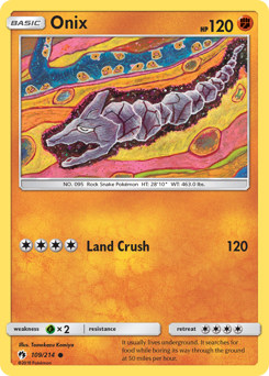 Onix - Lost Thunder - #109 - Pokemon TCG card