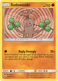 Sudowoodo - Lost Thunder - #110 - Pokemon TCG card