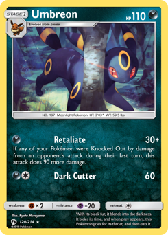 Umbreon #120 Umbreon - Lost Thunder - #120 - Pokemon TCG card