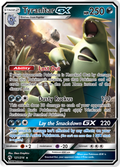 Tyranitar-GX - Lost Thunder - #121 - Pokemon TCG card