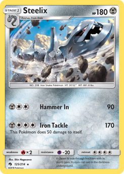 Steelix - Lost Thunder - #125 - Pokemon TCG card