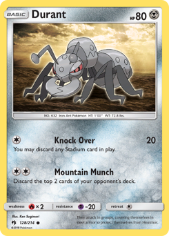 Durant - Lost Thunder - #128 - Pokemon TCG card