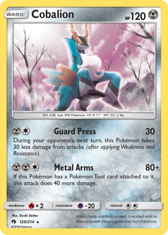 Cobalion #129 Cobalion - Lost Thunder - #129 - Pokemon TCG card